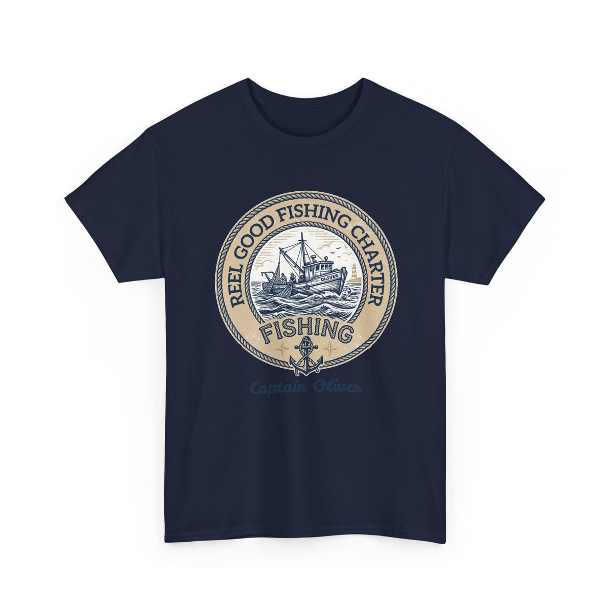 Personalized REEL GOOD Fishing Charter T-Shirt – Custom Boat Name & Captain Name Tee | Custom Fishing Gift for Anglers