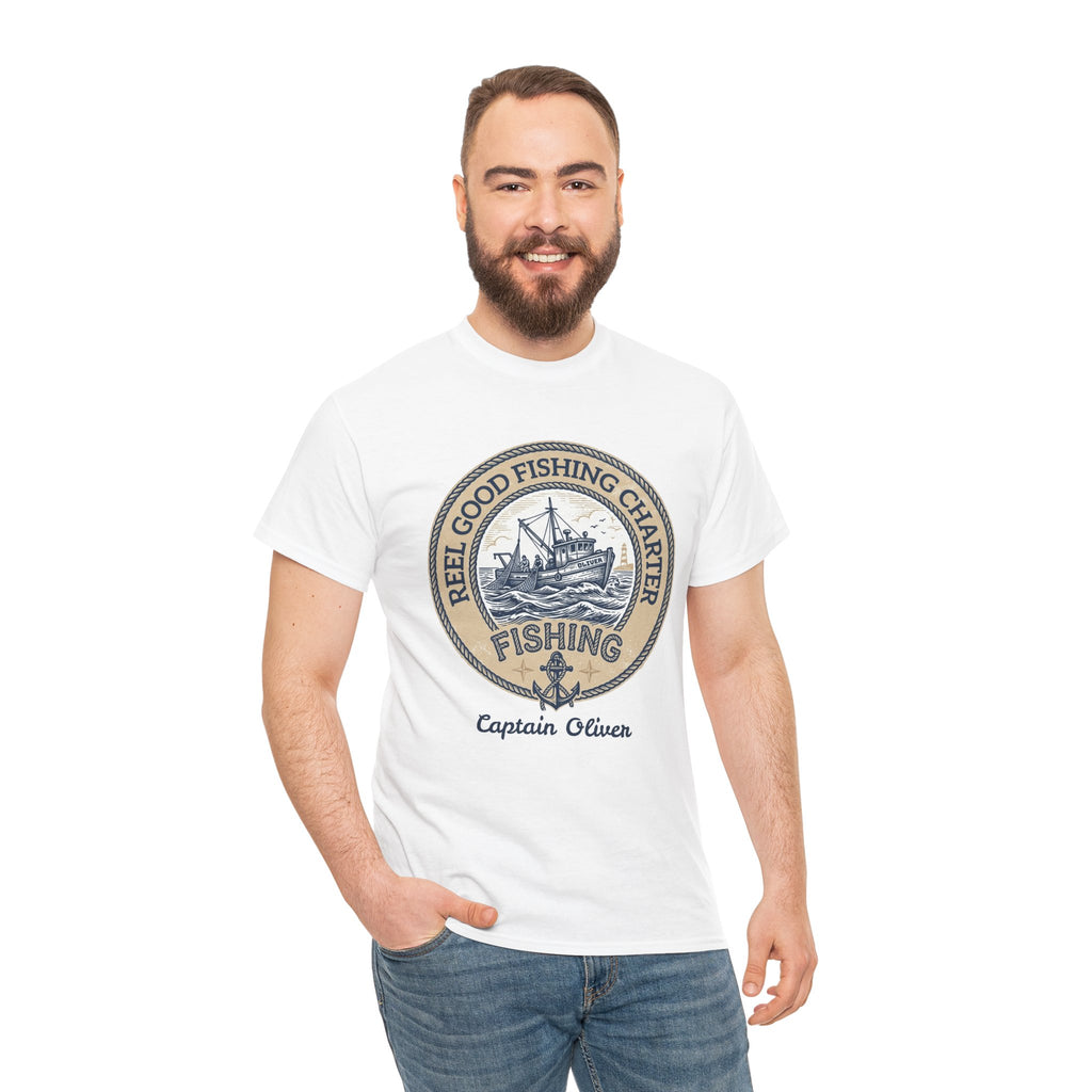 Personalized REEL GOOD Fishing Charter T-Shirt – Custom Boat Name & Captain Name Tee | Custom Fishing Gift for Anglers