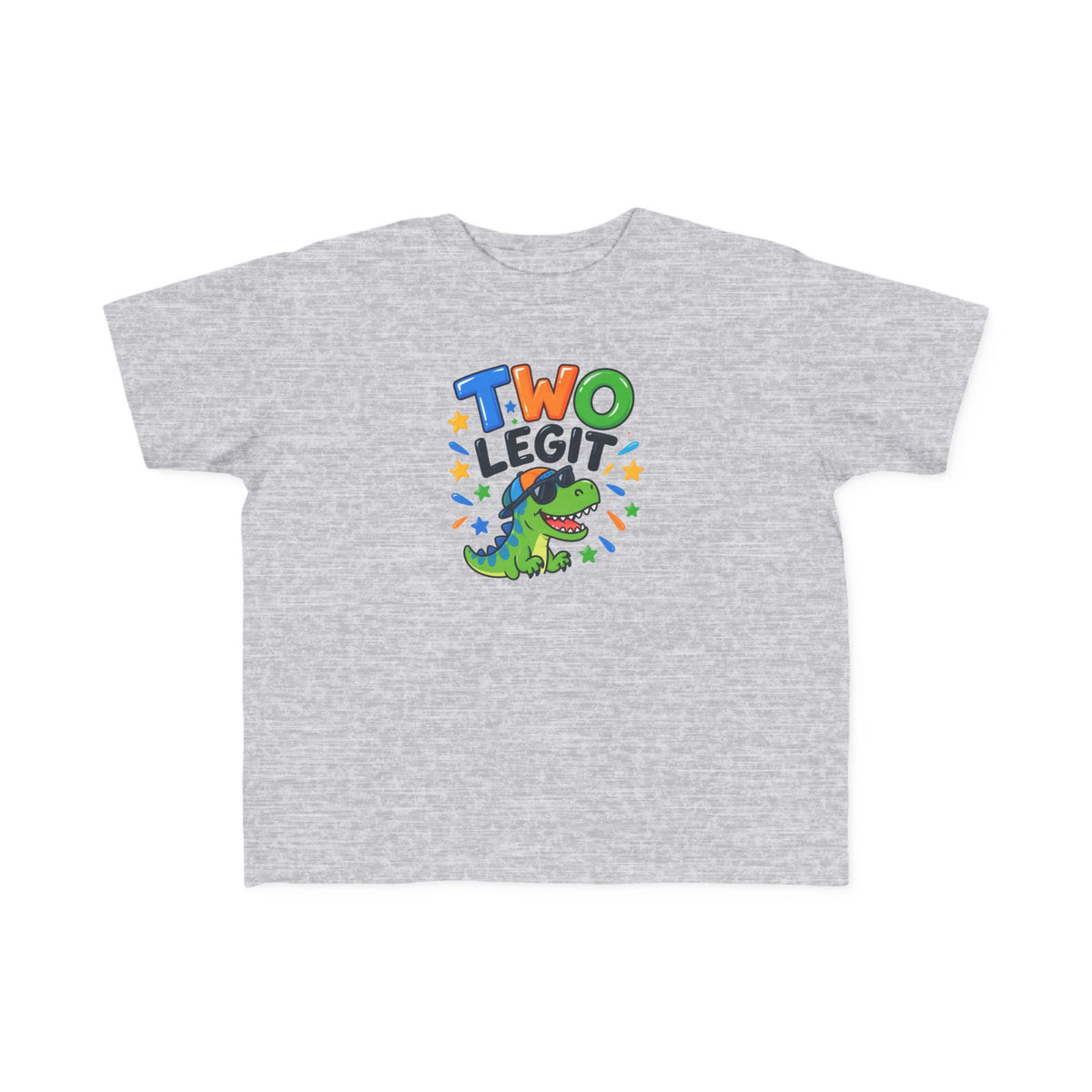 2nd Birthday Toddler Shirt – TWO LEGIT Dino Tee | Personalized