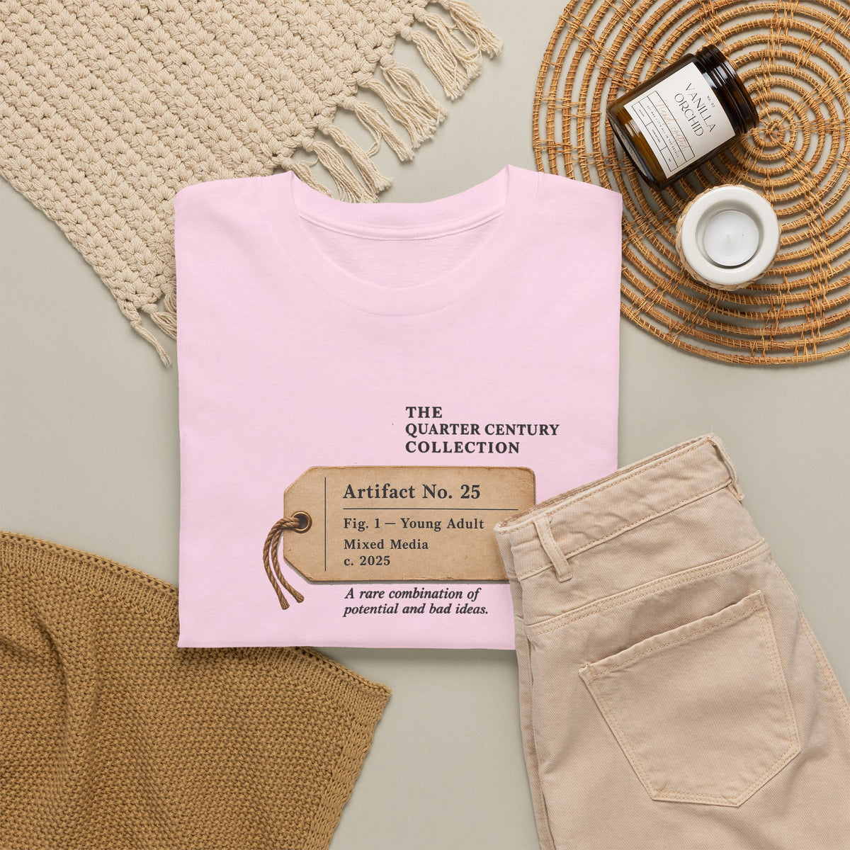 25th Birthday Shirt – Vintage Artifact No. 25 Tee | Birthday Gift