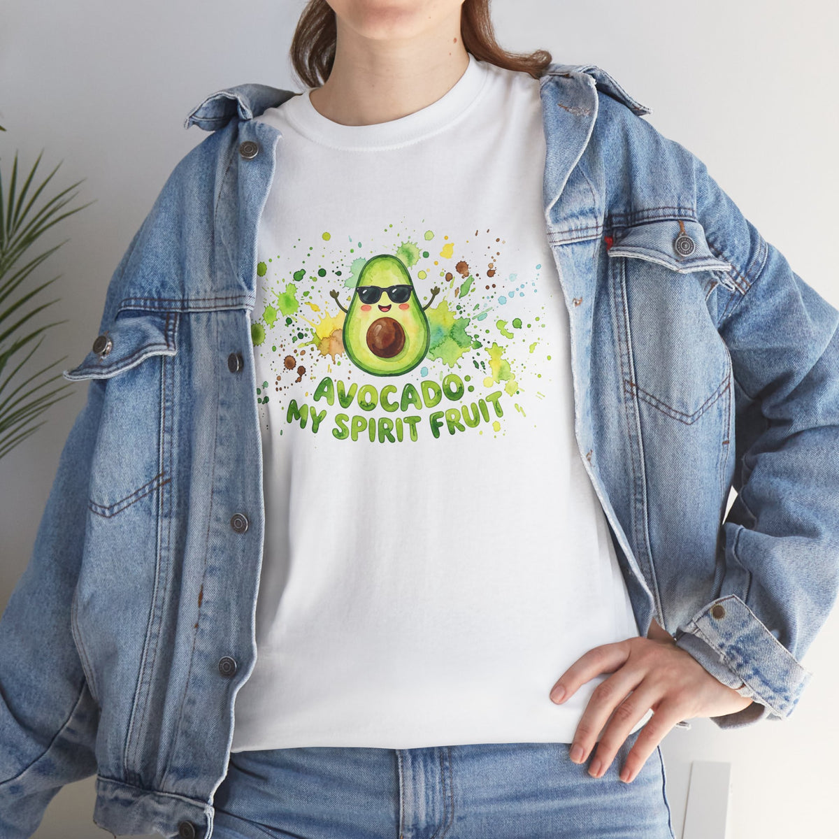 Avocado My Spirit Fruit T-Shirt — Funny Avocado Graphic Tee for Avocado Lovers