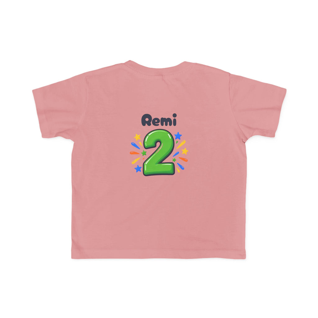 2nd Birthday Toddler Shirt – TWO LEGIT Dino Tee | Personalized