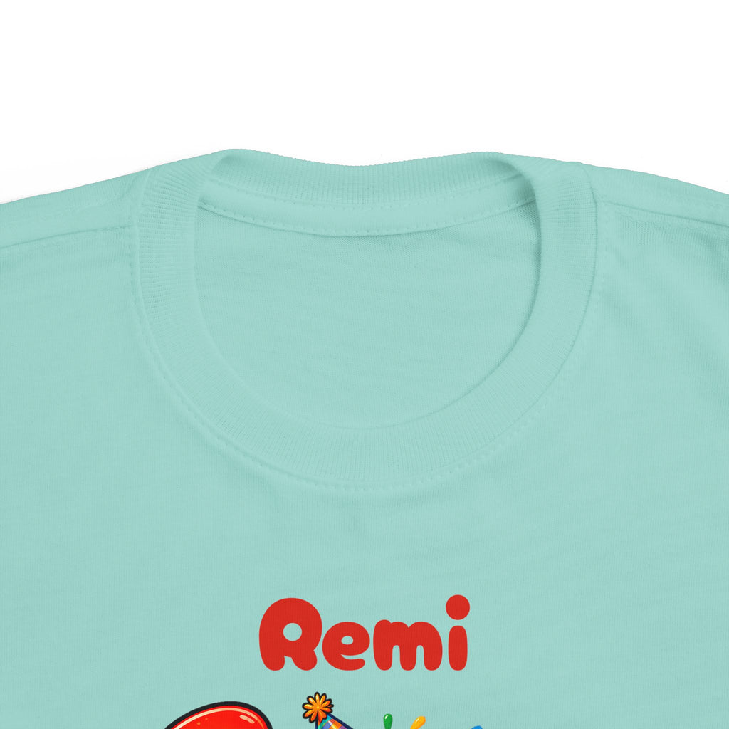 3rd Birthday Toddler Shirt – Remi 3 Rex Dinosaur Tee | Personalized