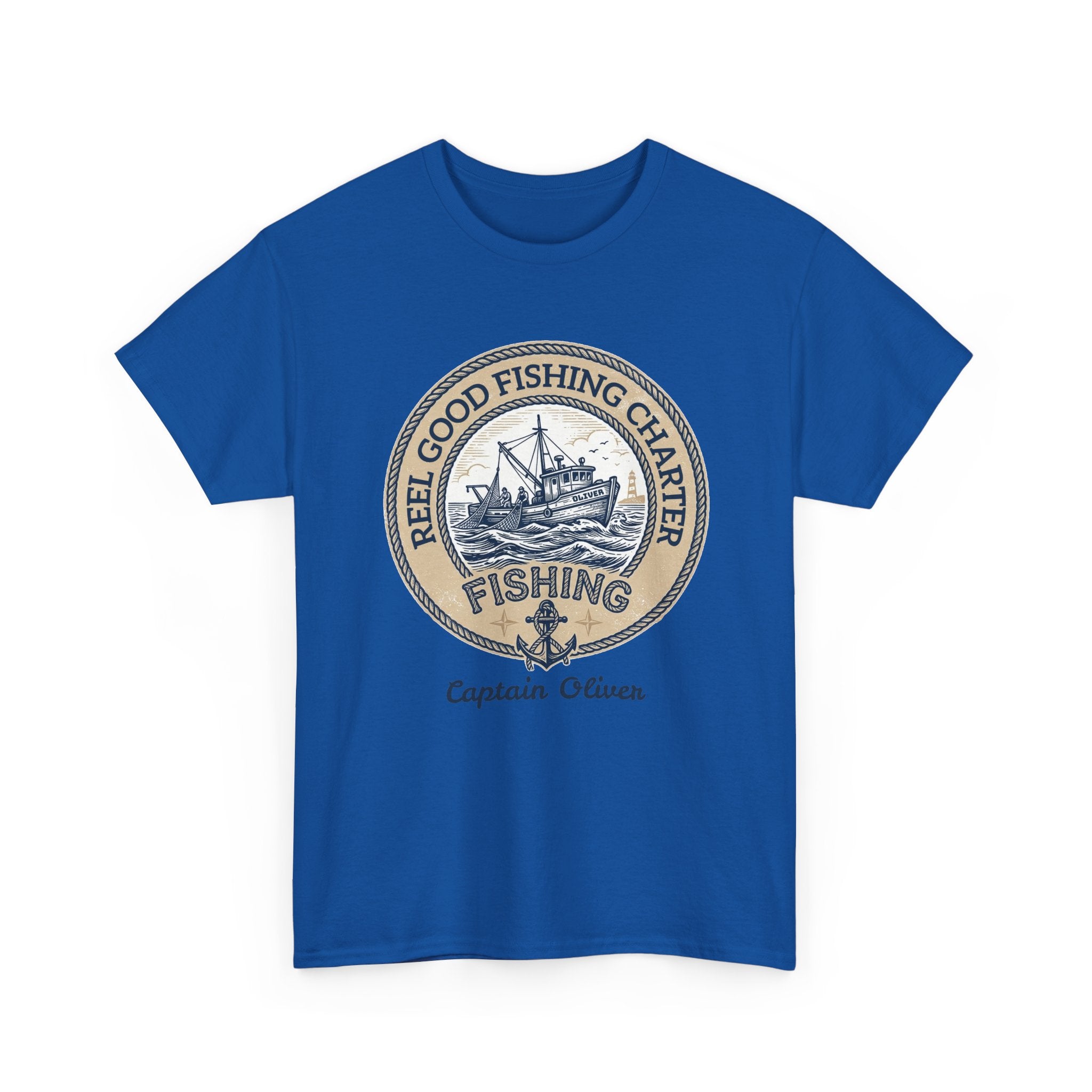Personalized REEL GOOD Fishing Charter T-Shirt – Custom Boat Name & Captain Name Tee | Custom Fishing Gift for Anglers