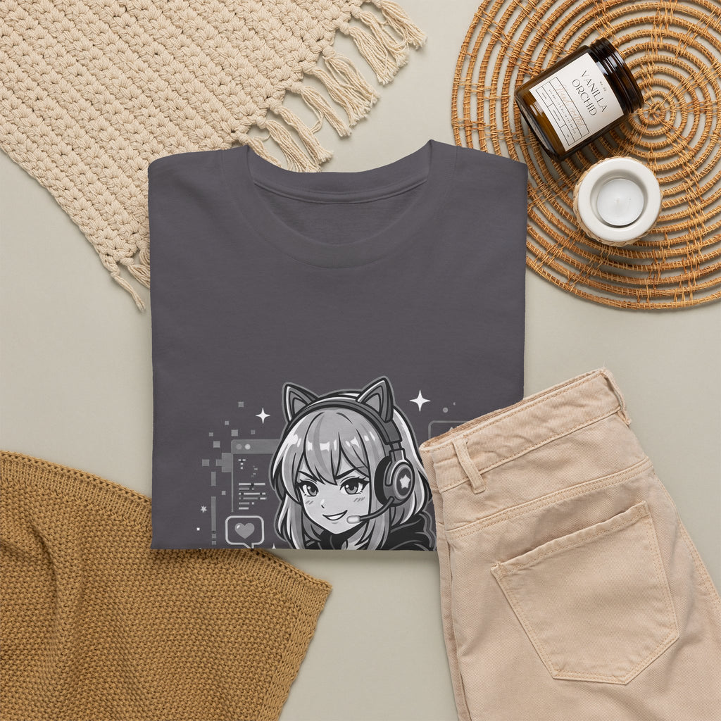 Gamer Girl Tee — 'Gamer Girl Leveling Up' Cute Anime Controller T‑Shirt