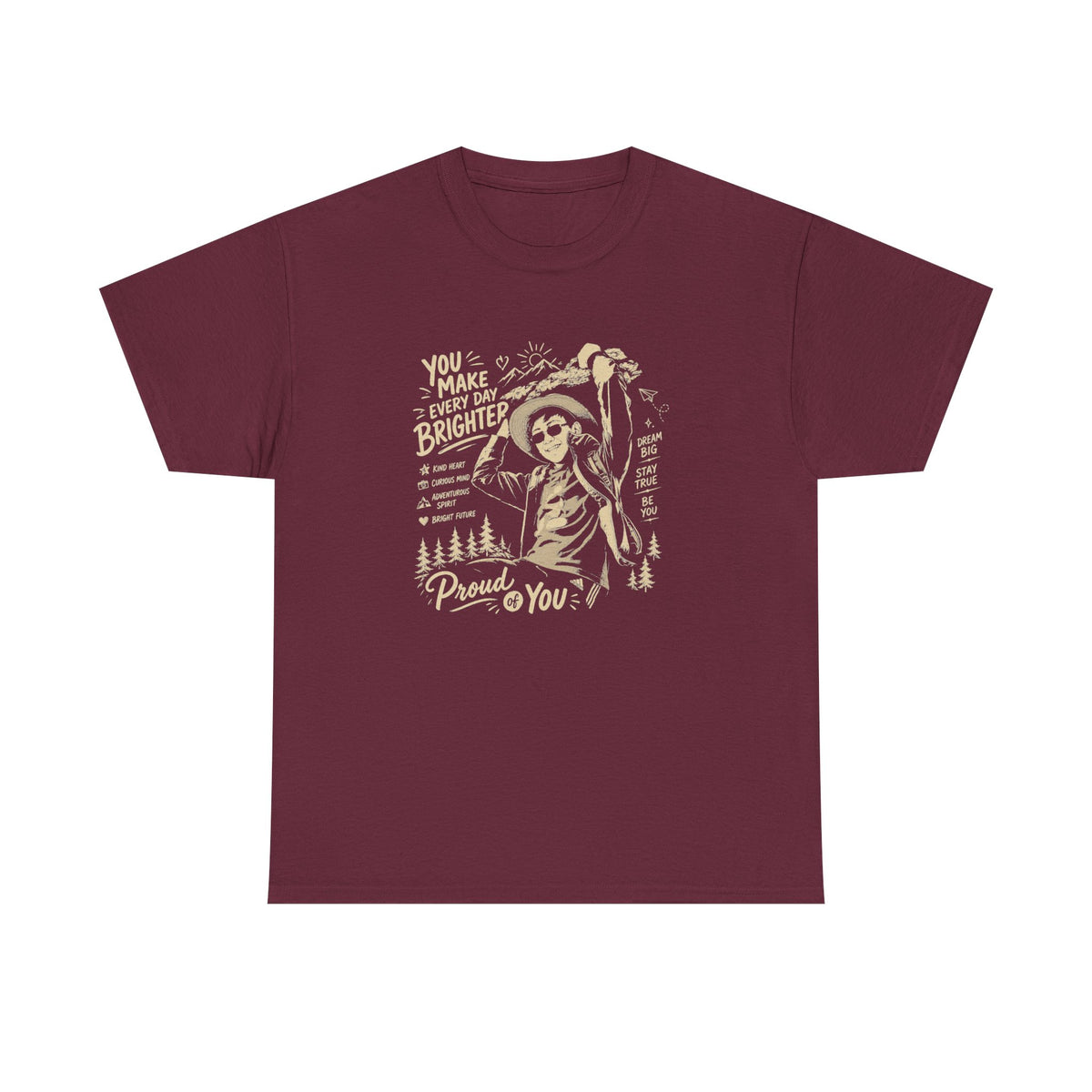 Vintage Cowboy Tee — "You Make Every Day Brighter / Proud of You" Inspirational Western T‑Shirt