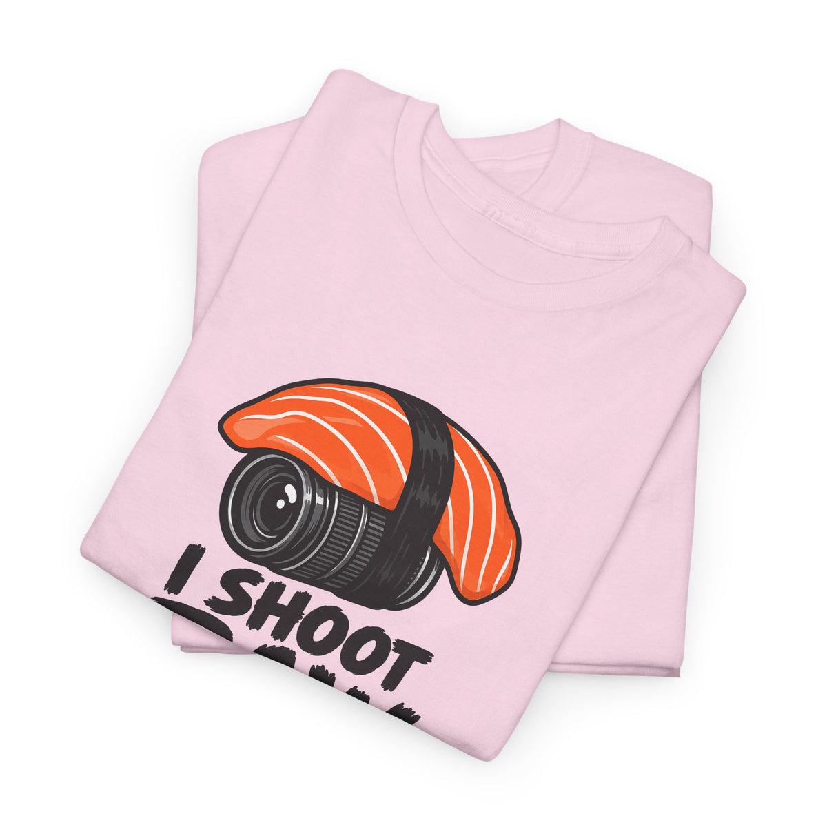 Funny Photographer T-Shirt - I Shoot Raw Sushi Camera Tee | Photography Gift