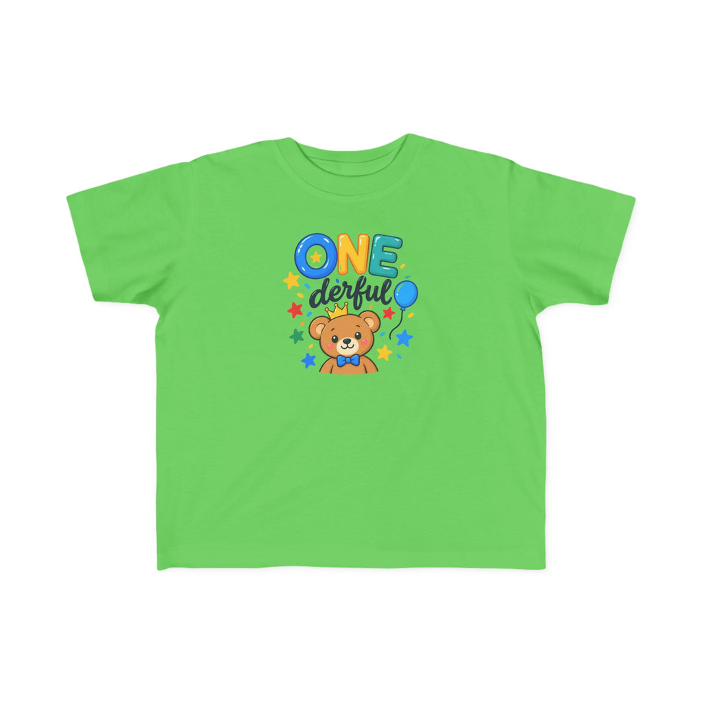 1st Birthday Toddler Shirt – ONE-derful Bear Tee | Personalized