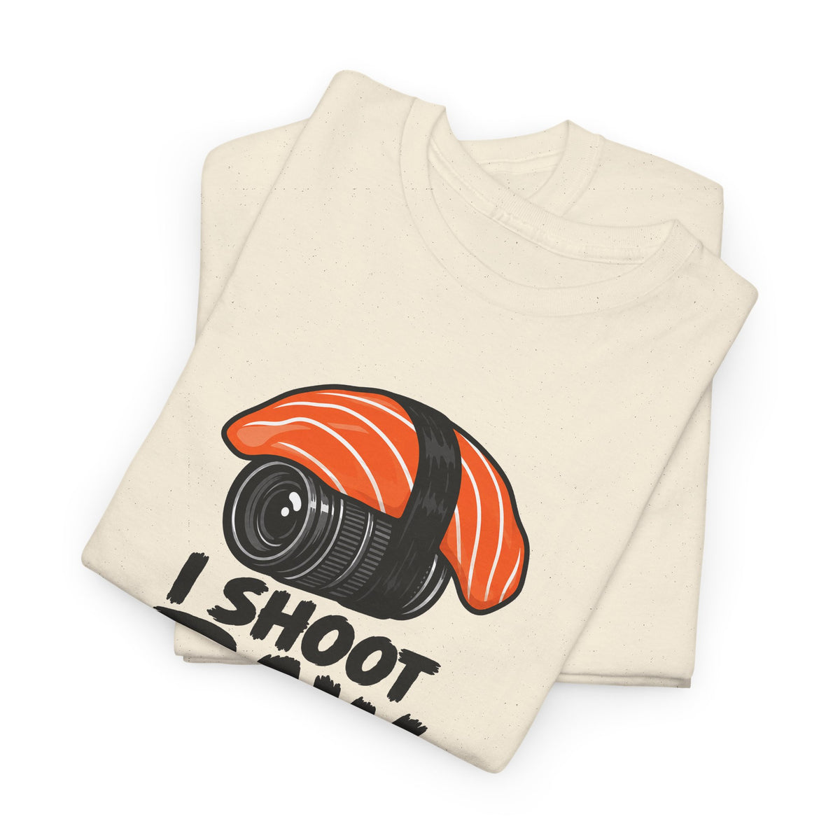 Funny Photographer T-Shirt - I Shoot Raw Sushi Camera Tee | Photography Gift