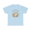 Dog Mom Tee — "Dog Mom Doing Her Best" Floral Labrador Shirt