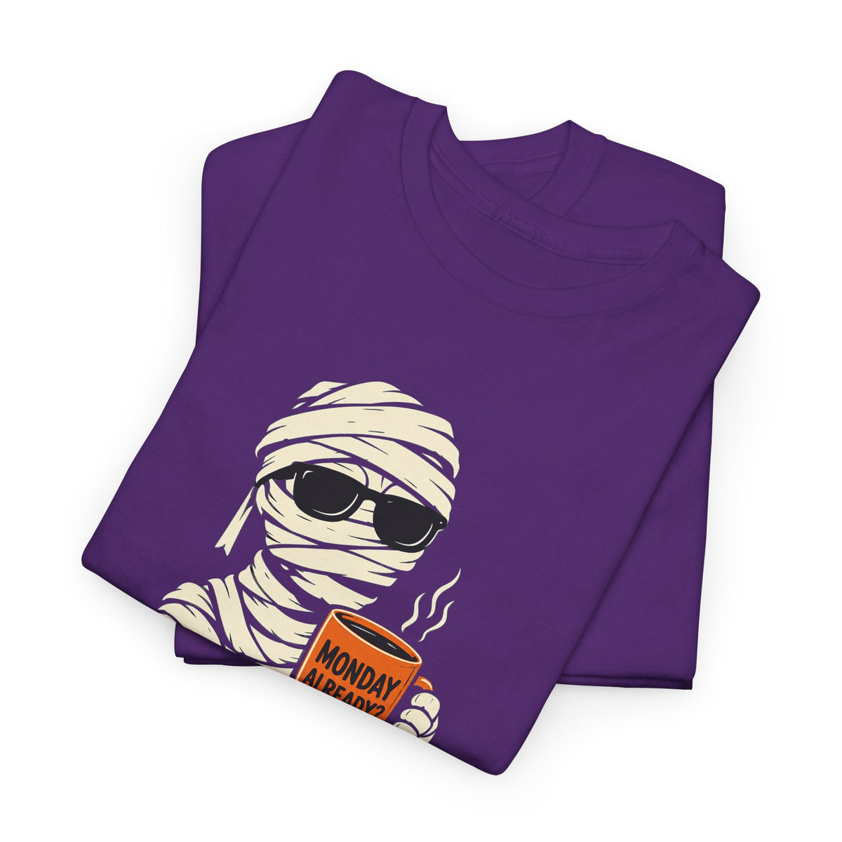 Mummy Halloween T-Shirt – Monday Already Coffee Tee | Funny Spooky Shirt