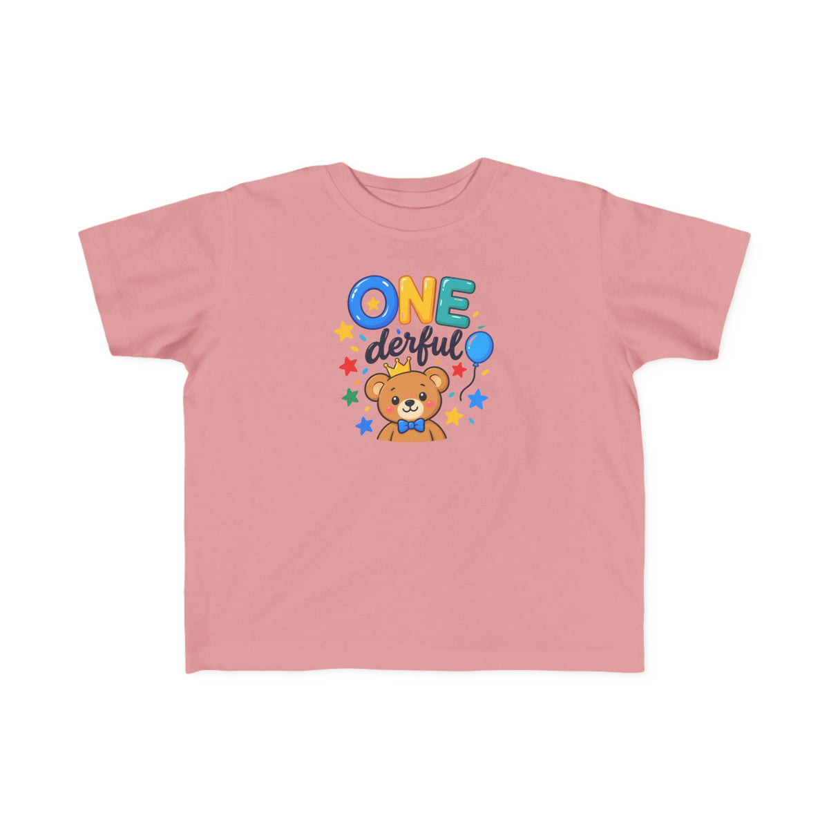 1st Birthday Toddler Shirt – ONE-derful Bear Tee | Personalized