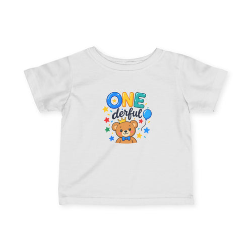 1st Birthday Infant Shirt – ONE-derful Bear Tee | Custom Name