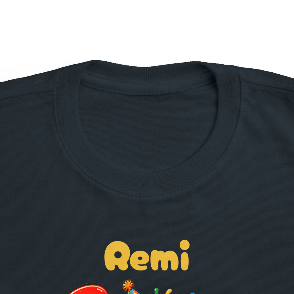 3rd Birthday Toddler Shirt – Remi 3 Rex Dinosaur Tee | Personalized