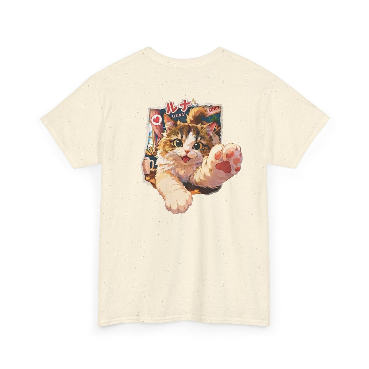 Luna Munchkin Cat T-Shirt – Retro Anime Cat Tee | Cute Cat Lover Gift