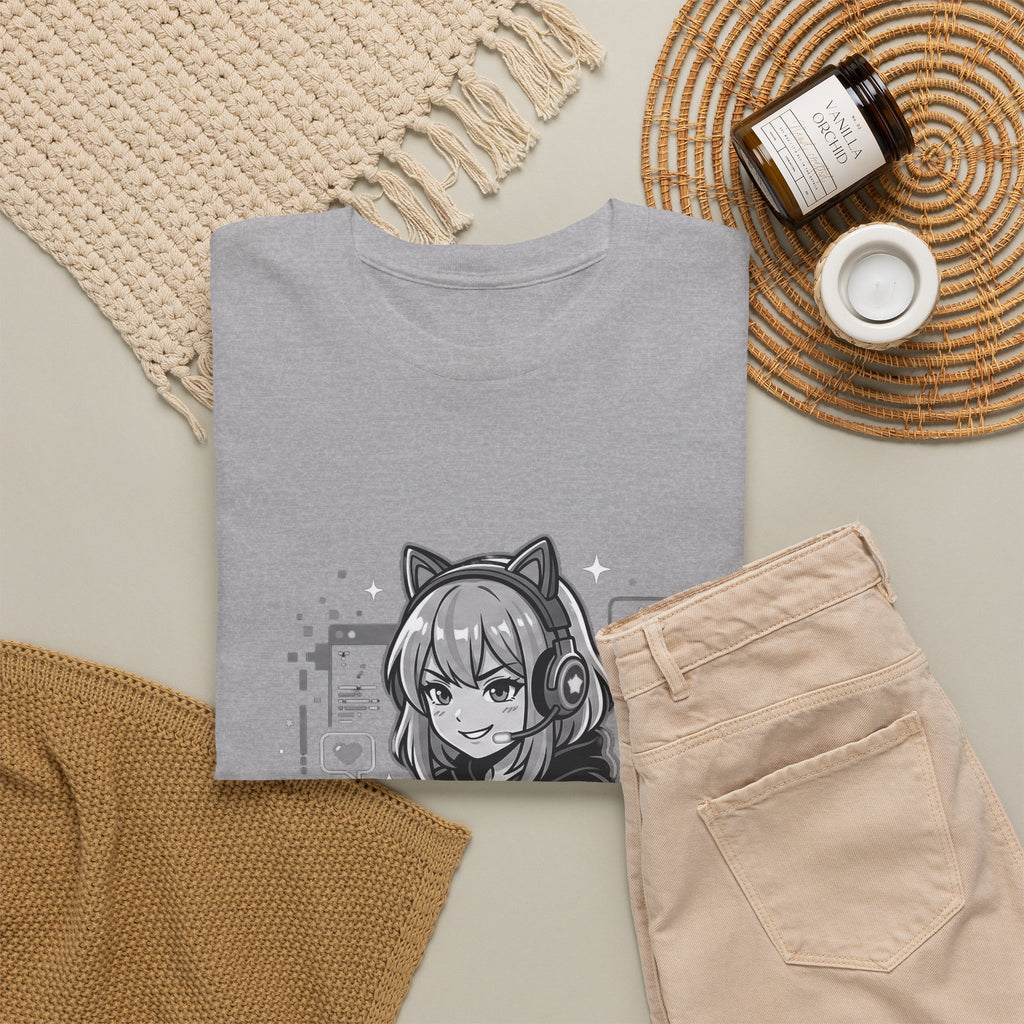 Gamer Girl Tee — 'Gamer Girl Leveling Up' Cute Anime Controller T‑Shirt