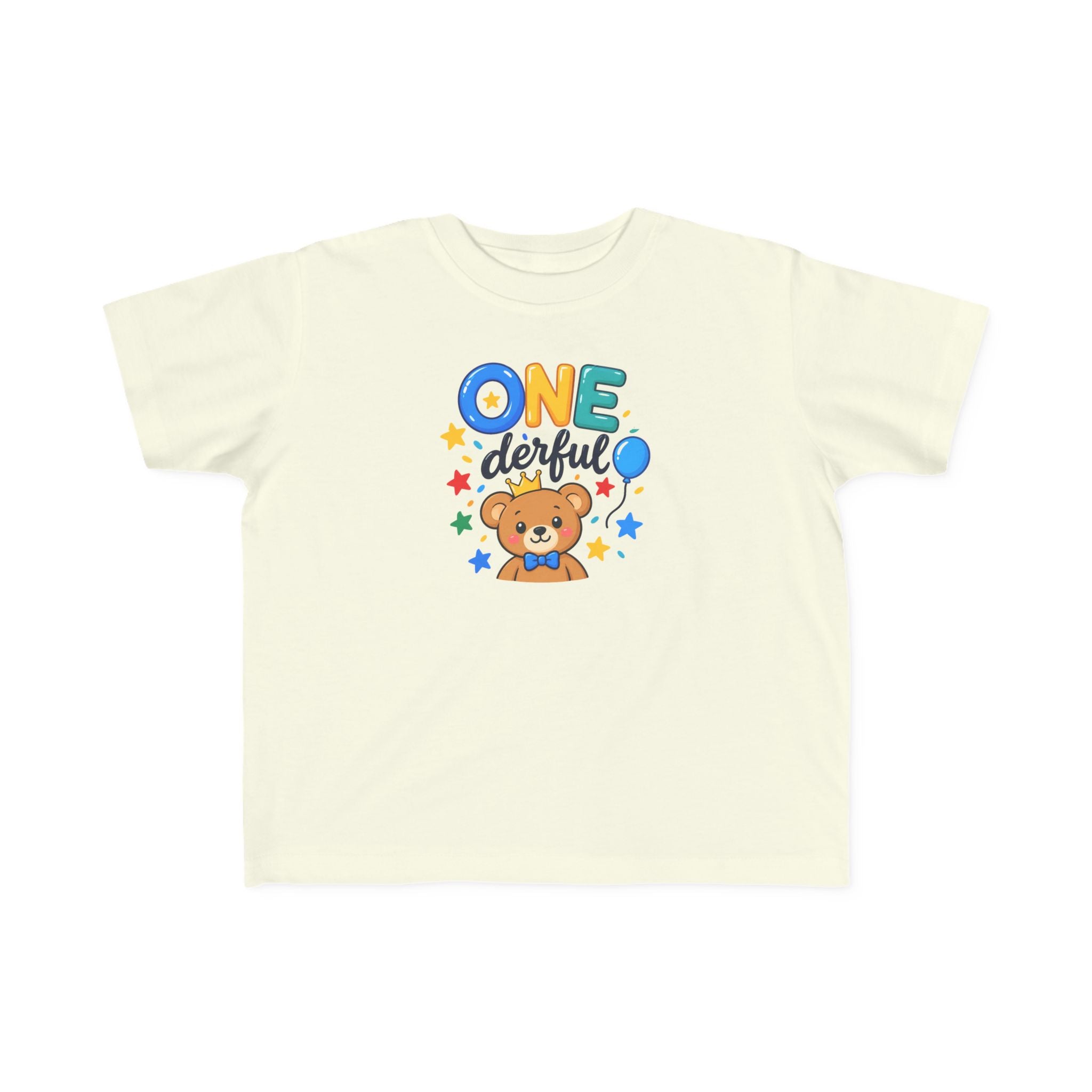 1st Birthday Toddler Shirt – ONE-derful Bear Tee | Personalized