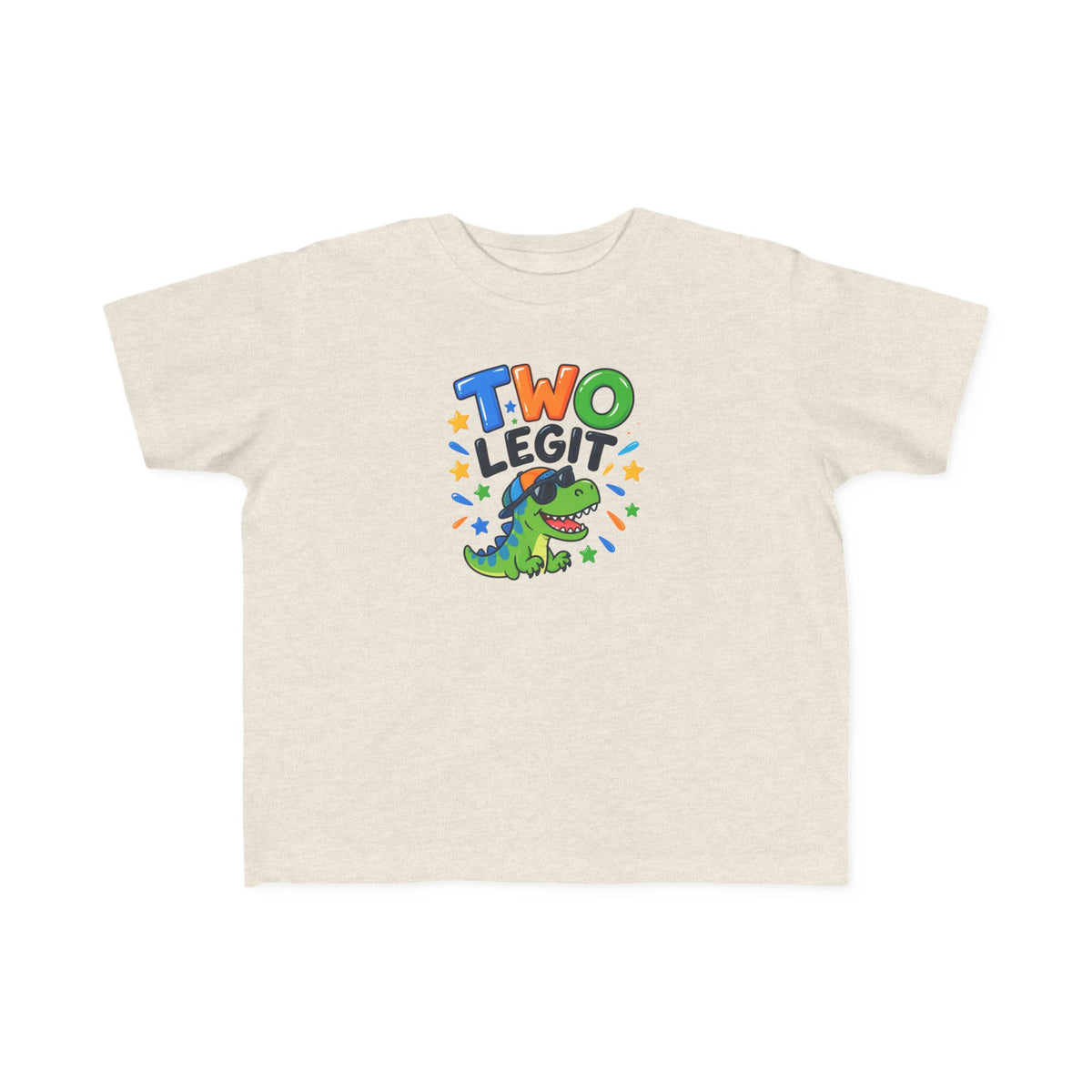 2nd Birthday Toddler Shirt – TWO LEGIT Dino Tee | Personalized