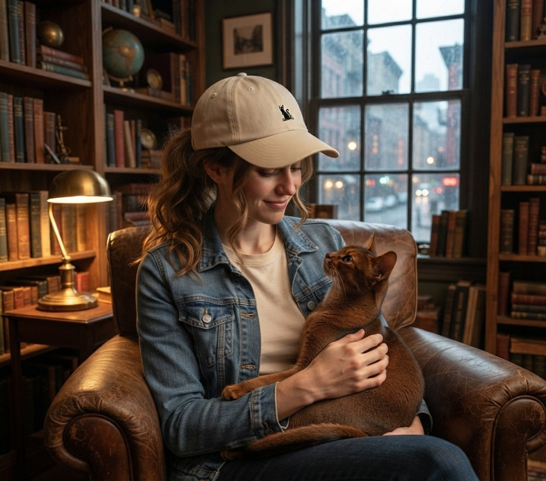 Abyssinian Cat Dad Hat – Embroidered Cat Cap | Abyssinian Cat Lover Gift
