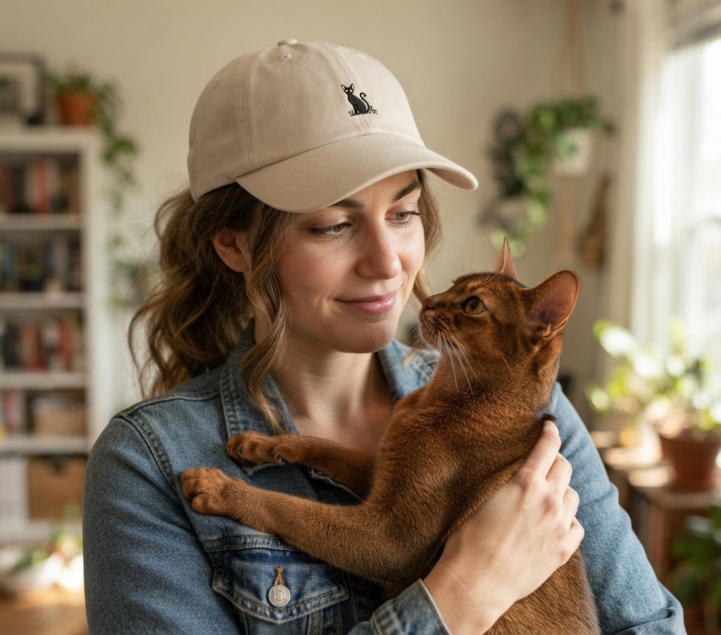 Abyssinian Cat Dad Hat – Embroidered Cat Cap | Abyssinian Cat Lover Gift