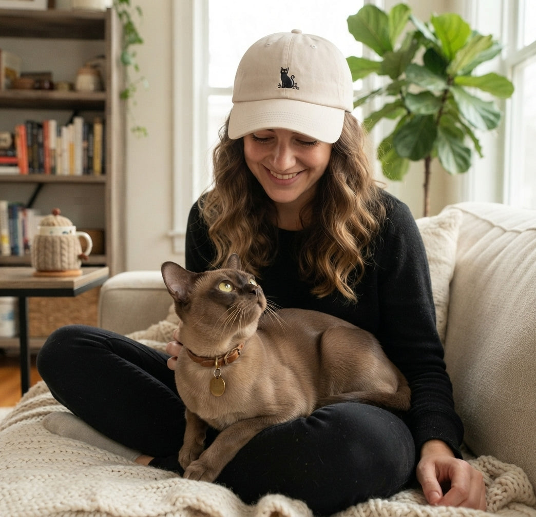 Burmese Cat Dad Hat – Embroidered Cat Cap | Burmese Cat Lover Gift