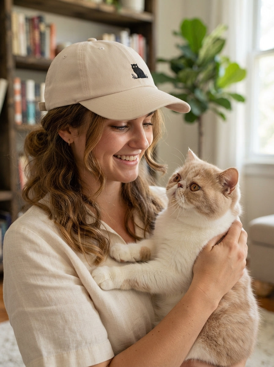 Exotic Shorthair Cat Dad Hat – Embroidered Cat Cap | Exotic Shorthair Lover Gift