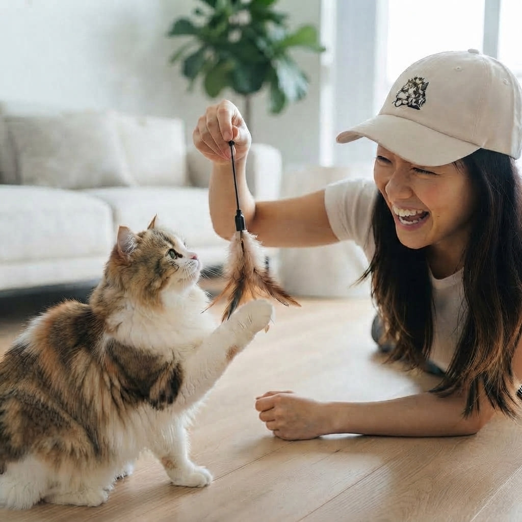 Colored Luna Munchkin Cat Dad Hat – Embroidered Cat Cap | Cute Cat Lover Gift