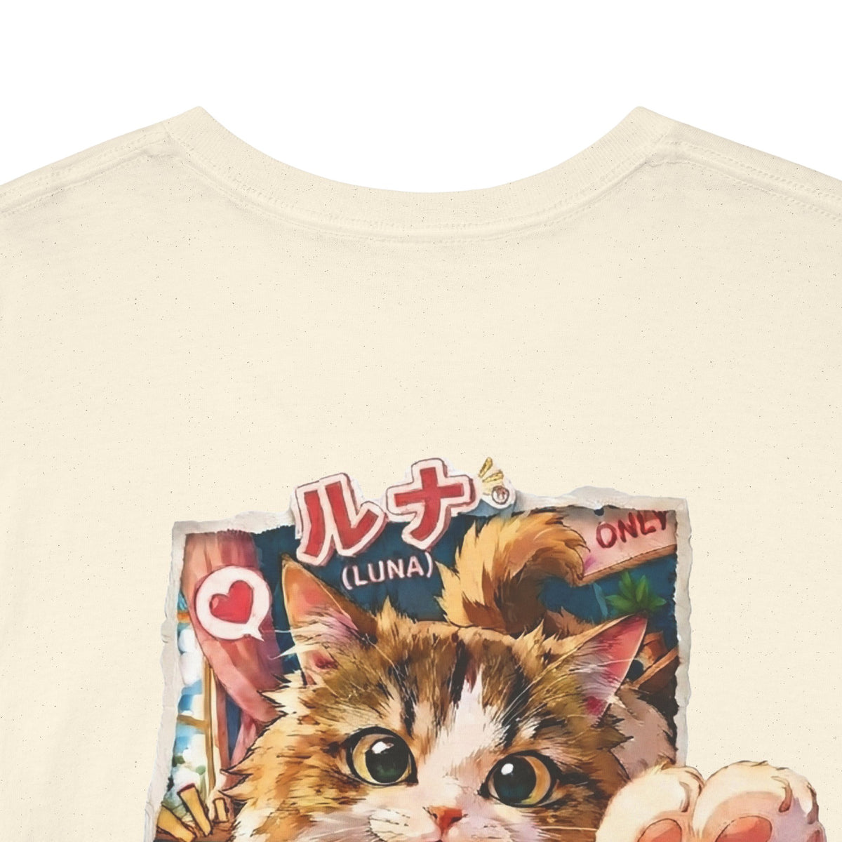 Luna Munchkin Cat T-Shirt – Retro Anime Cat Tee | Cute Cat Lover Gift