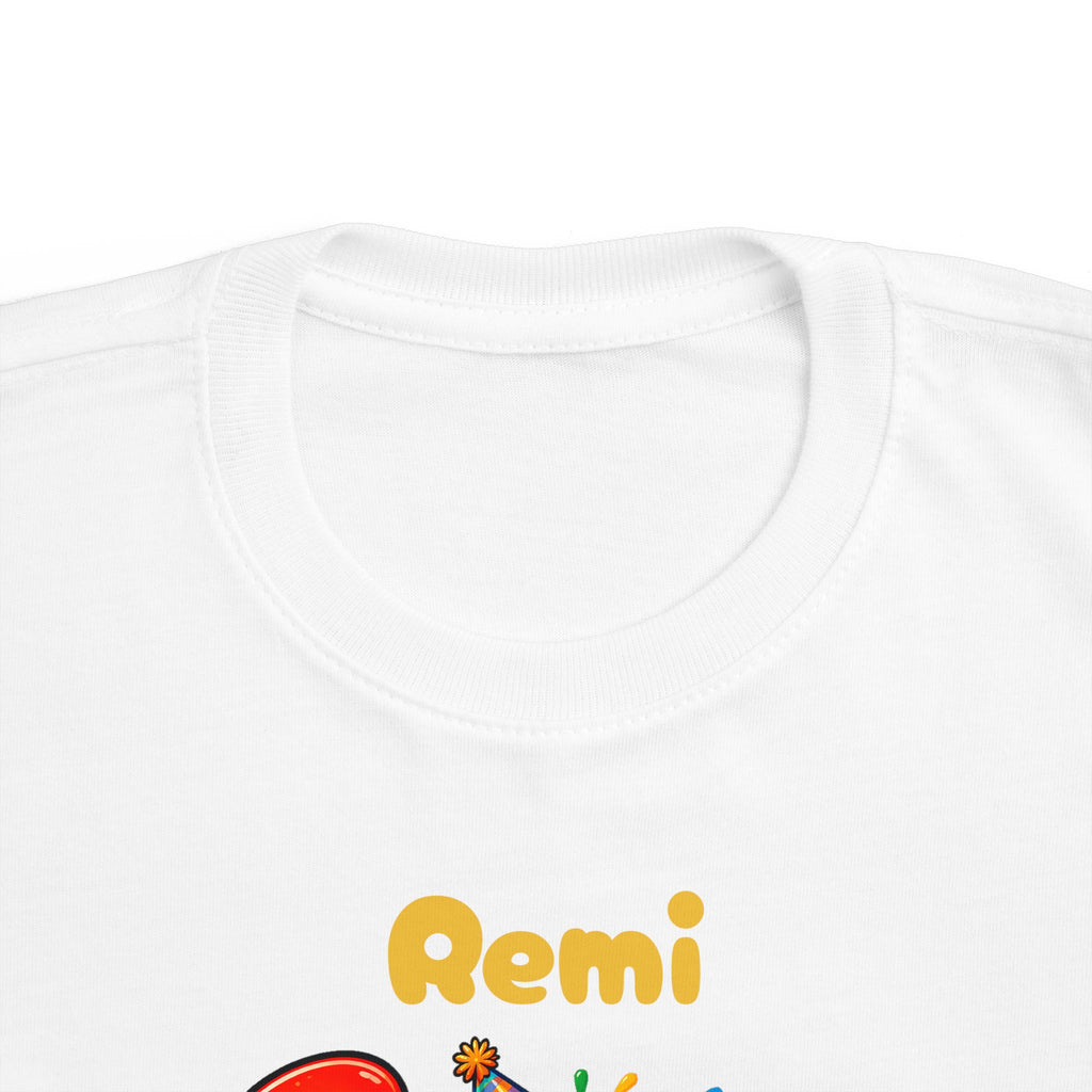 3rd Birthday Toddler Shirt – Remi 3 Rex Dinosaur Tee | Personalized