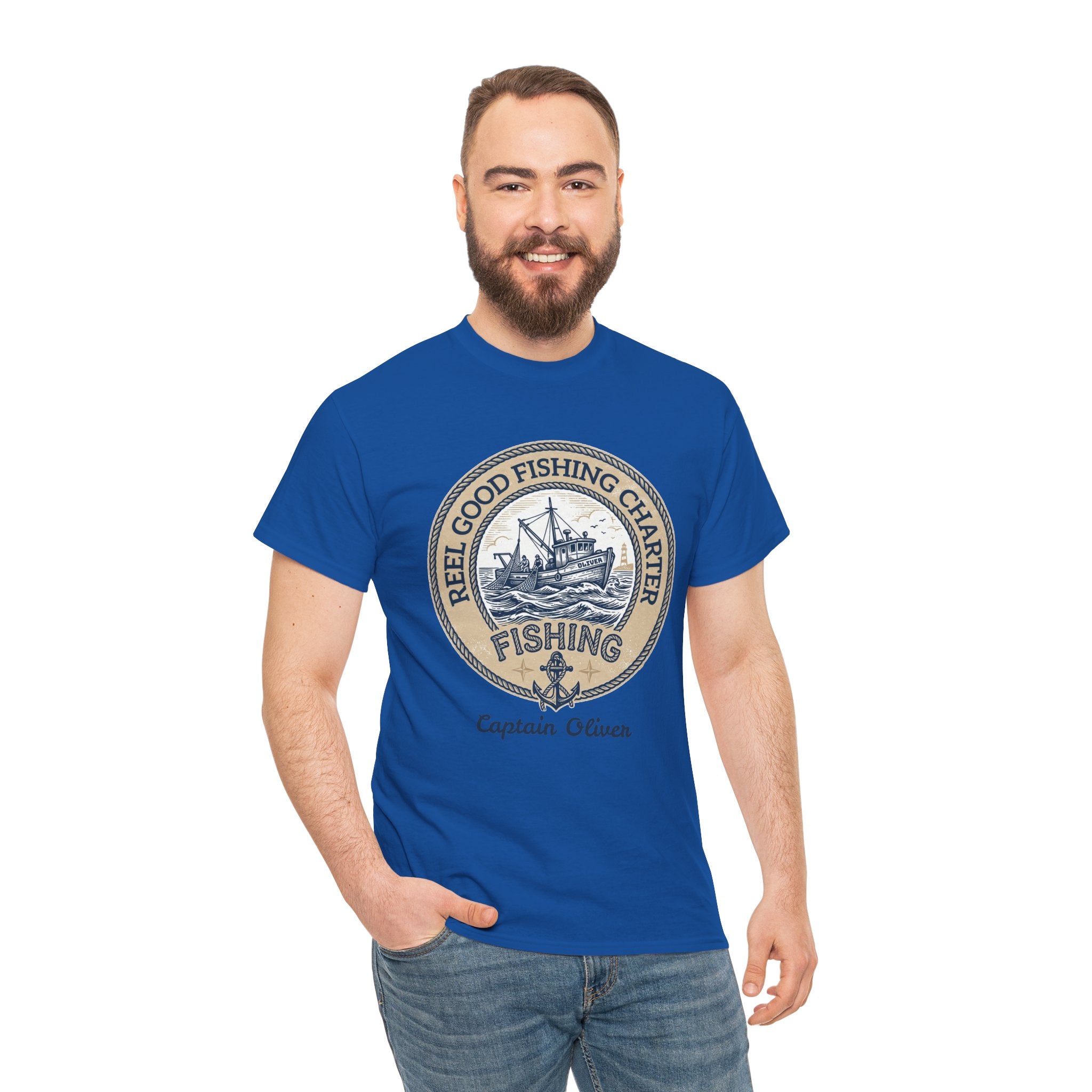 Personalized REEL GOOD Fishing Charter T-Shirt – Custom Boat Name & Captain Name Tee | Custom Fishing Gift for Anglers