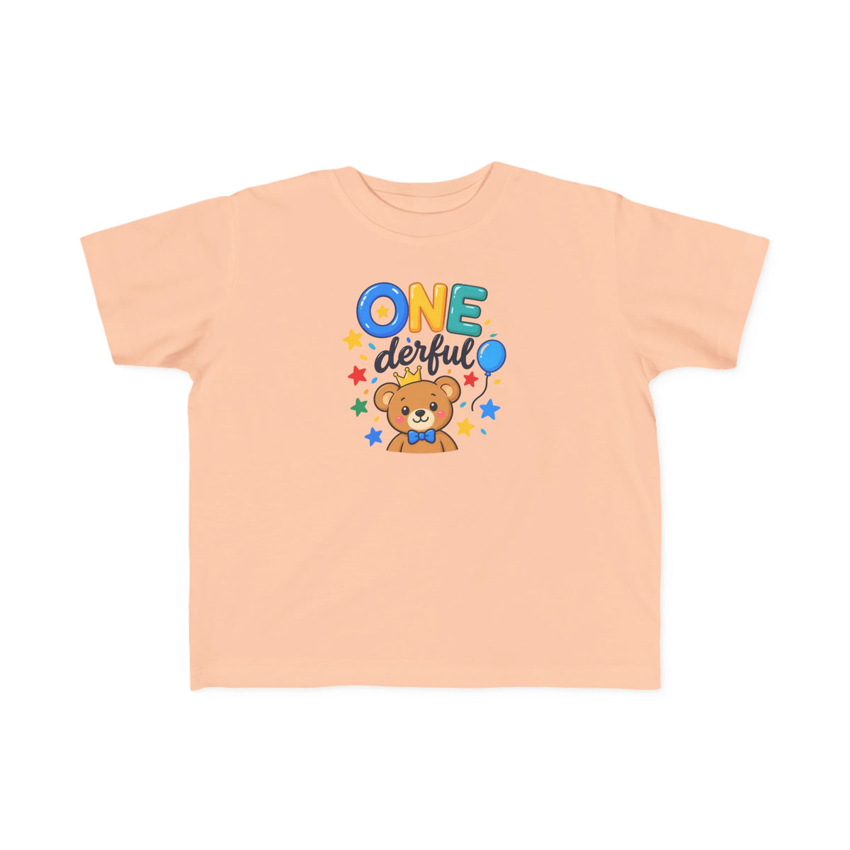 1st Birthday Toddler Shirt – ONE-derful Bear Tee | Personalized