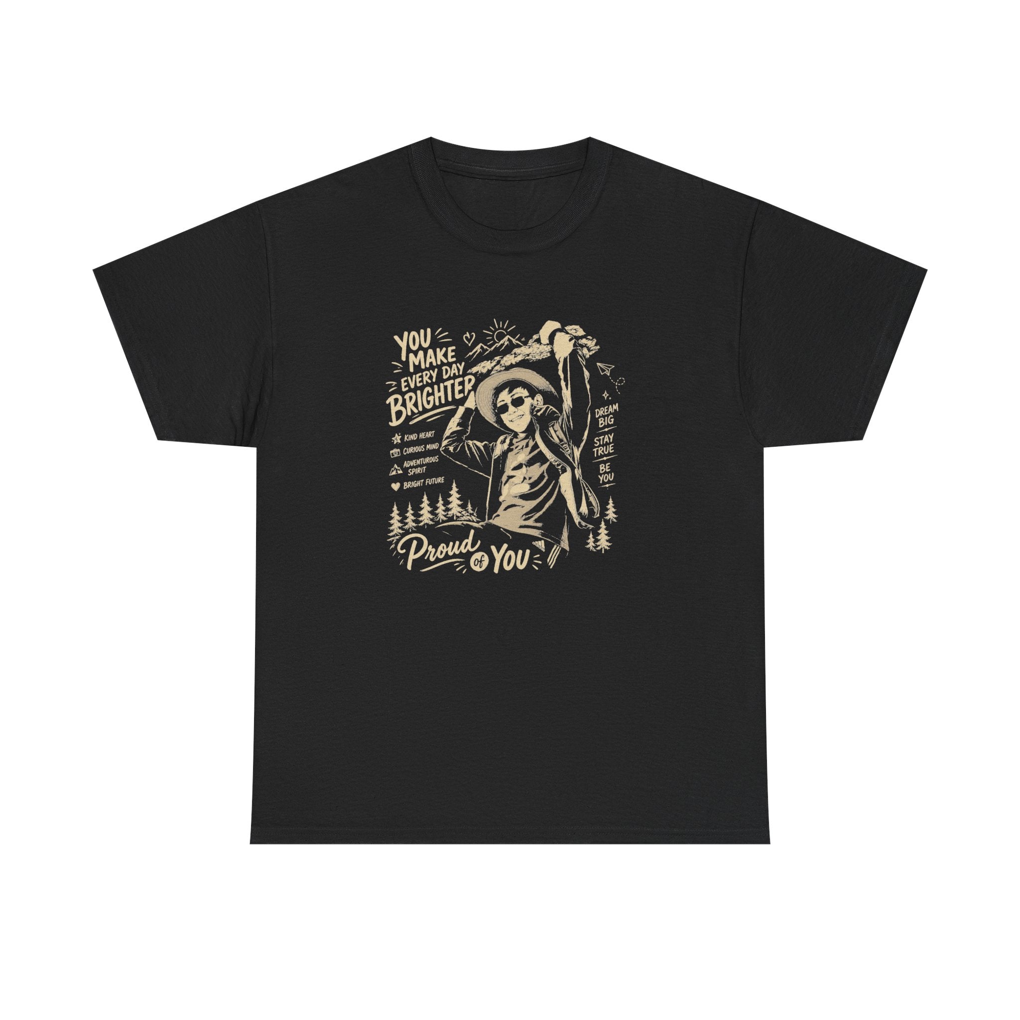 Vintage Cowboy Tee — "You Make Every Day Brighter / Proud of You" Inspirational Western T‑Shirt