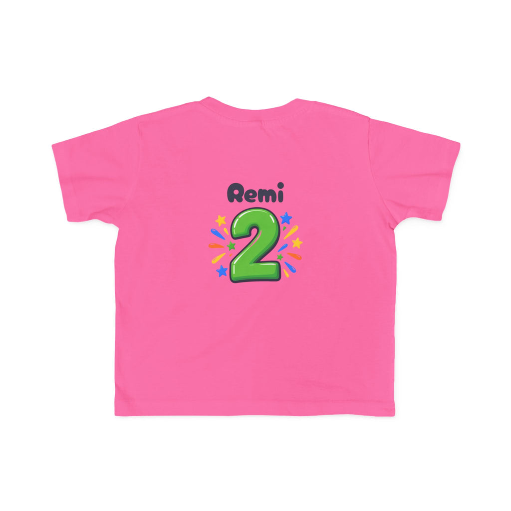 2nd Birthday Toddler Shirt – TWO LEGIT Dino Tee | Personalized