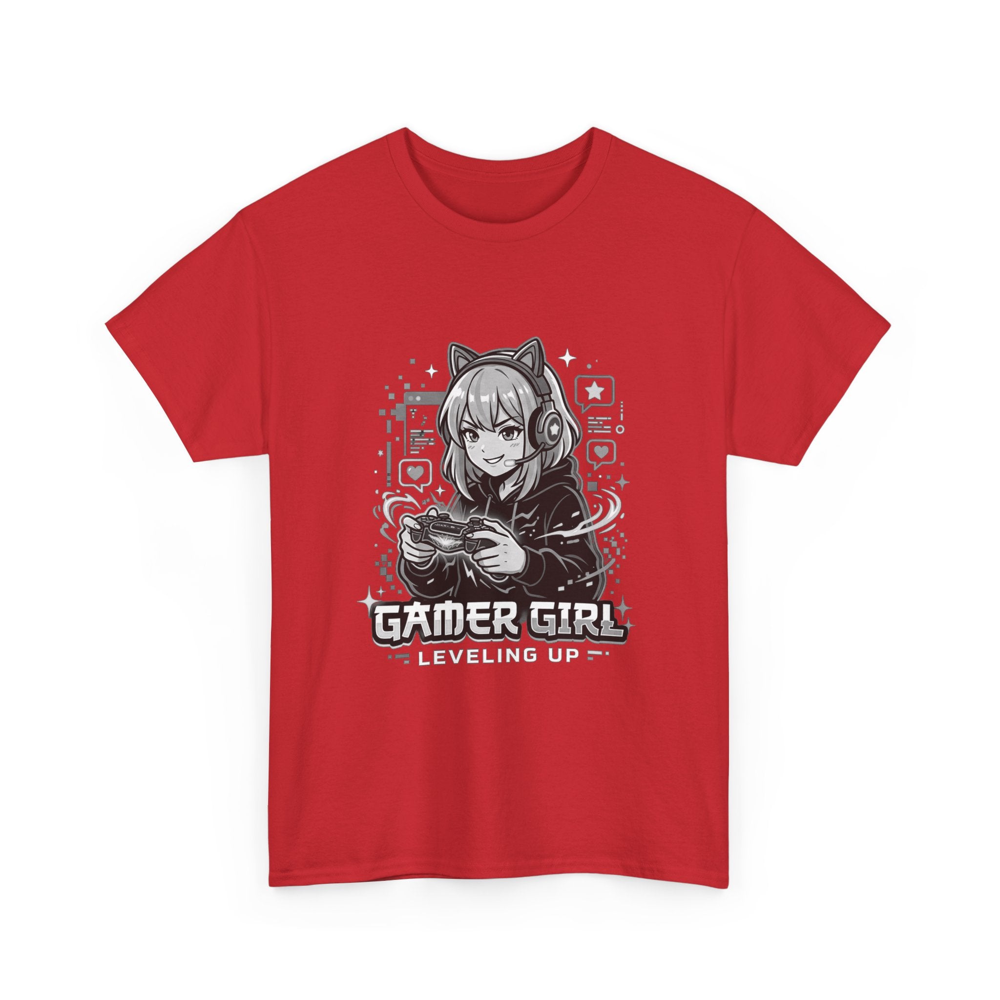 Gamer Girl Tee — 'Gamer Girl Leveling Up' Cute Anime Controller T‑Shirt