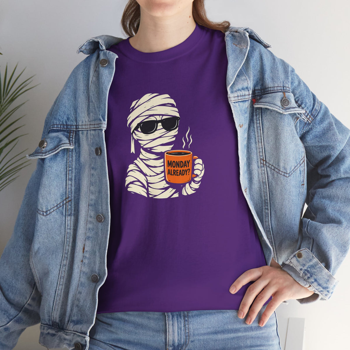 Mummy Halloween T-Shirt – Monday Already Coffee Tee | Funny Spooky Shirt