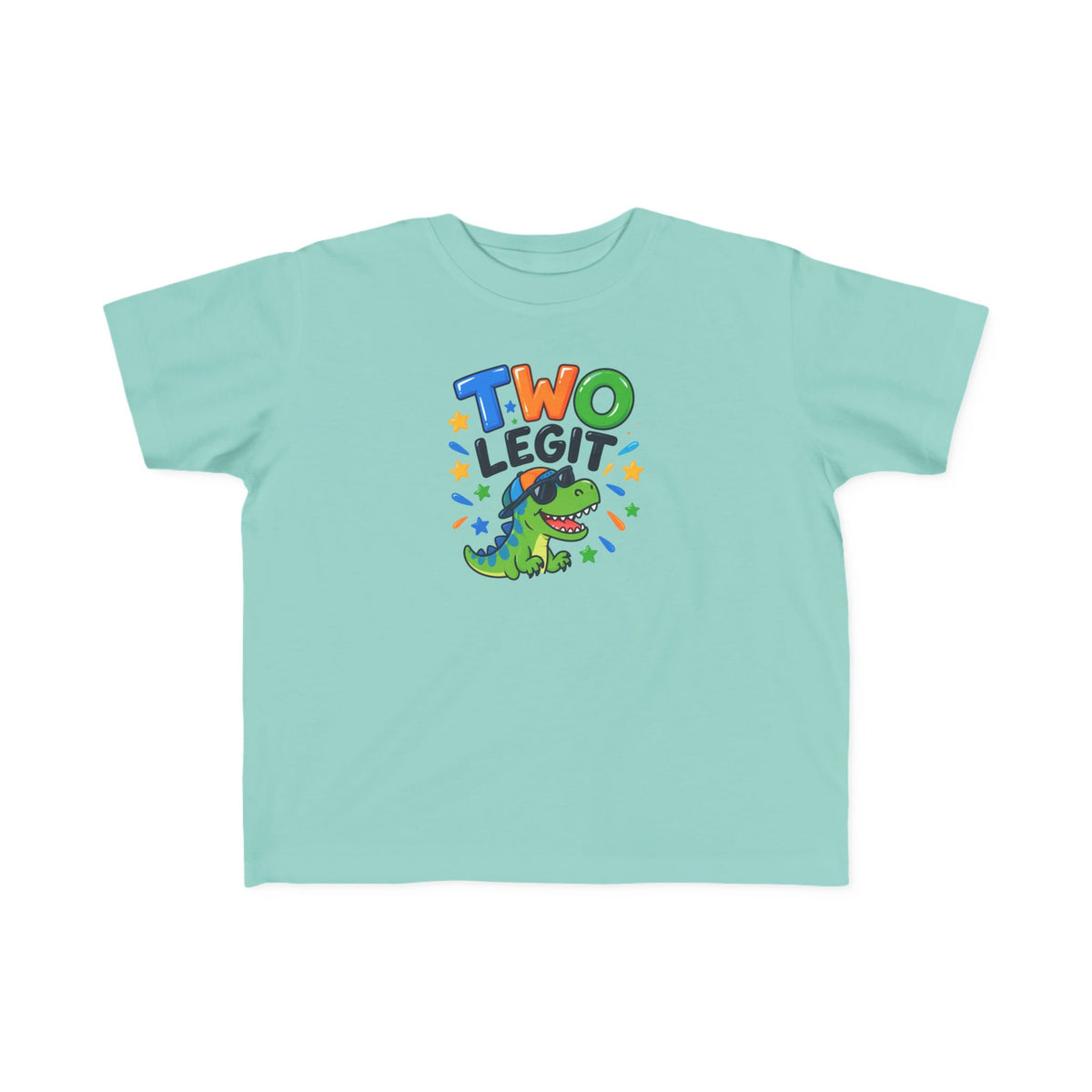 2nd Birthday Toddler Shirt – TWO LEGIT Dino Tee | Personalized