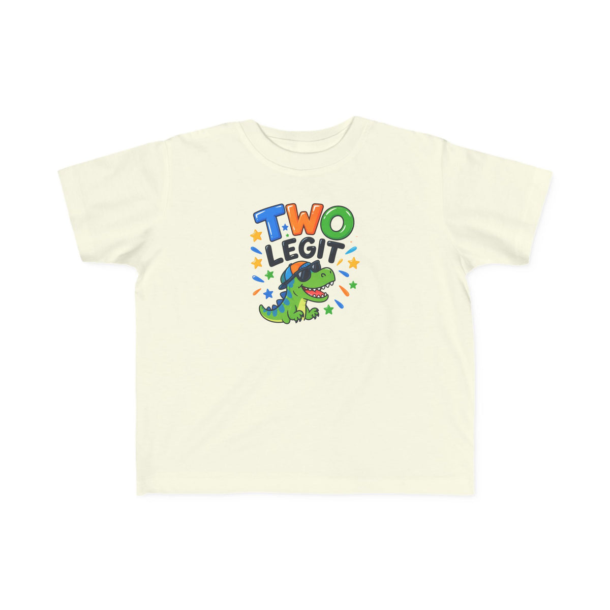 2nd Birthday Toddler Shirt – TWO LEGIT Dino Tee | Personalized