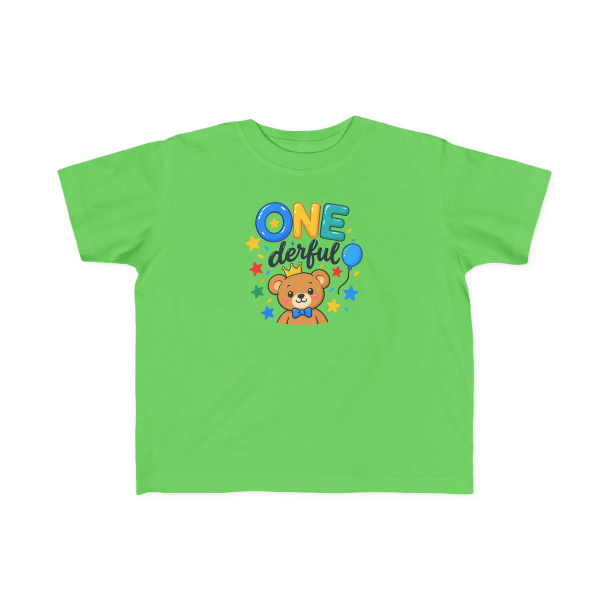 1st Birthday Toddler Shirt – ONE-derful Bear Tee | Personalized