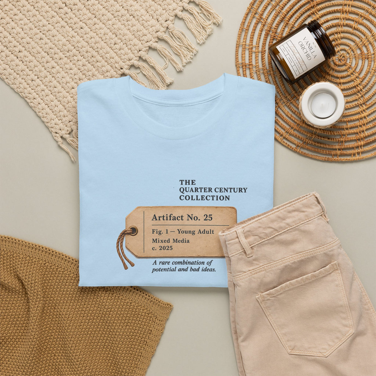 25th Birthday Shirt – Vintage Artifact No. 25 Tee | Birthday Gift