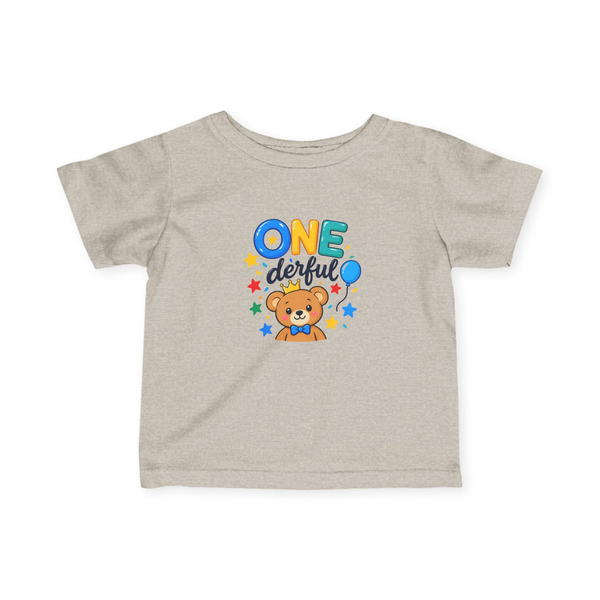 1st Birthday Infant Shirt – ONE-derful Bear Tee | Custom Name