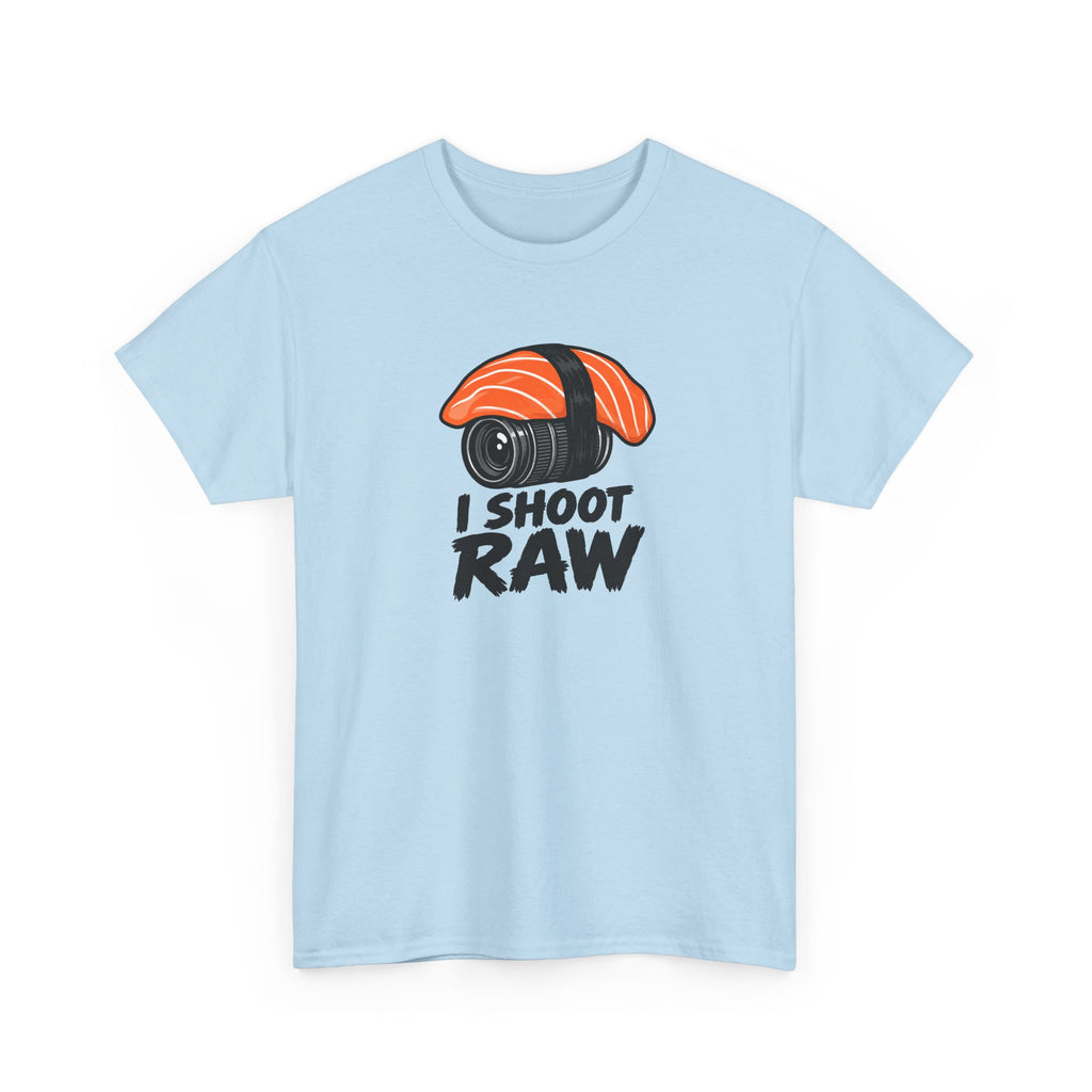 Funny Photographer T-Shirt - I Shoot Raw Sushi Camera Tee | Photography Gift