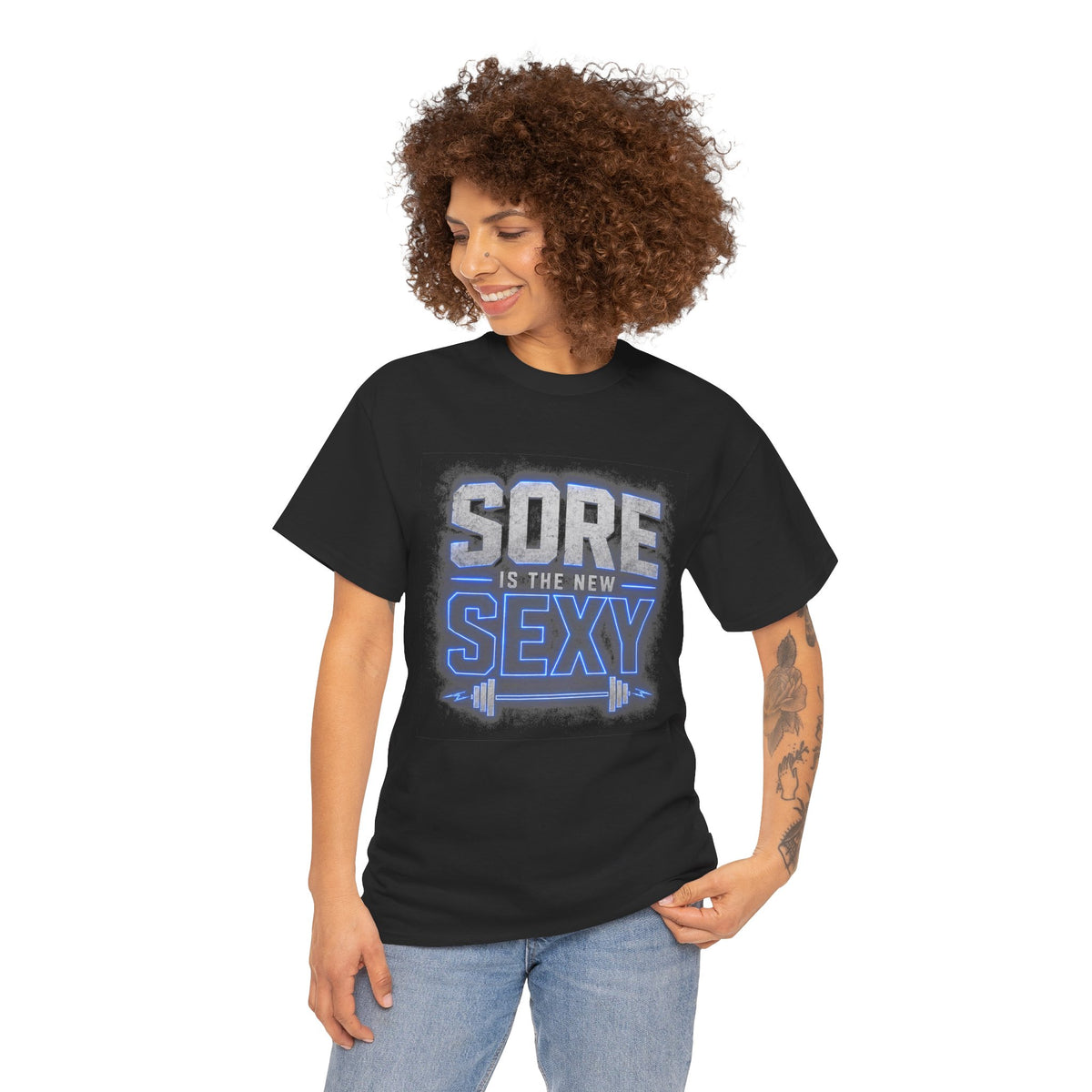 Sore Is The New Sexy T-Shirt | Funny Gym Workout Tee for Fitness Lovers & Weightlifters