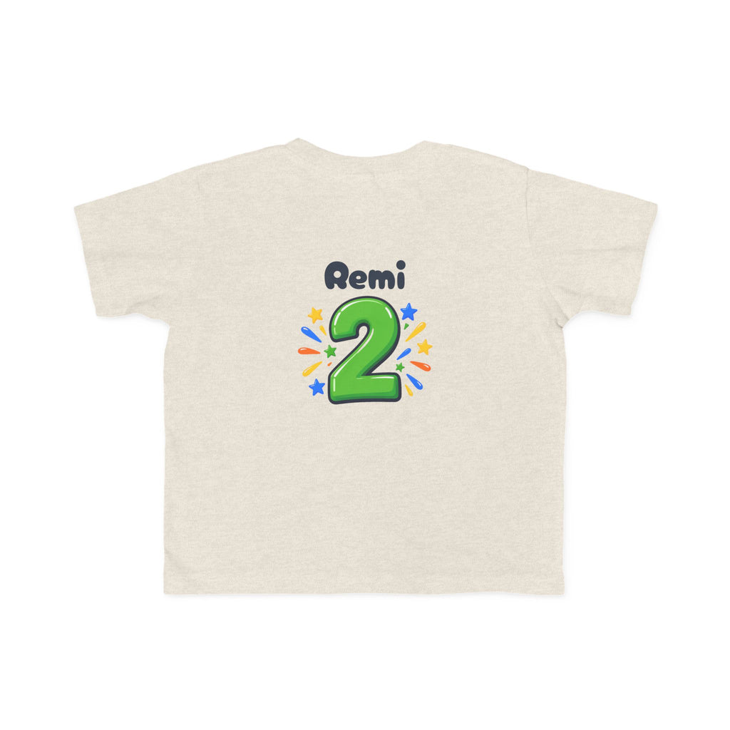 2nd Birthday Toddler Shirt – TWO LEGIT Dino Tee | Personalized