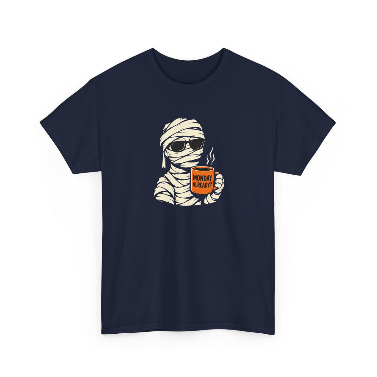 Mummy Halloween T-Shirt – Monday Already Coffee Tee | Funny Spooky Shirt