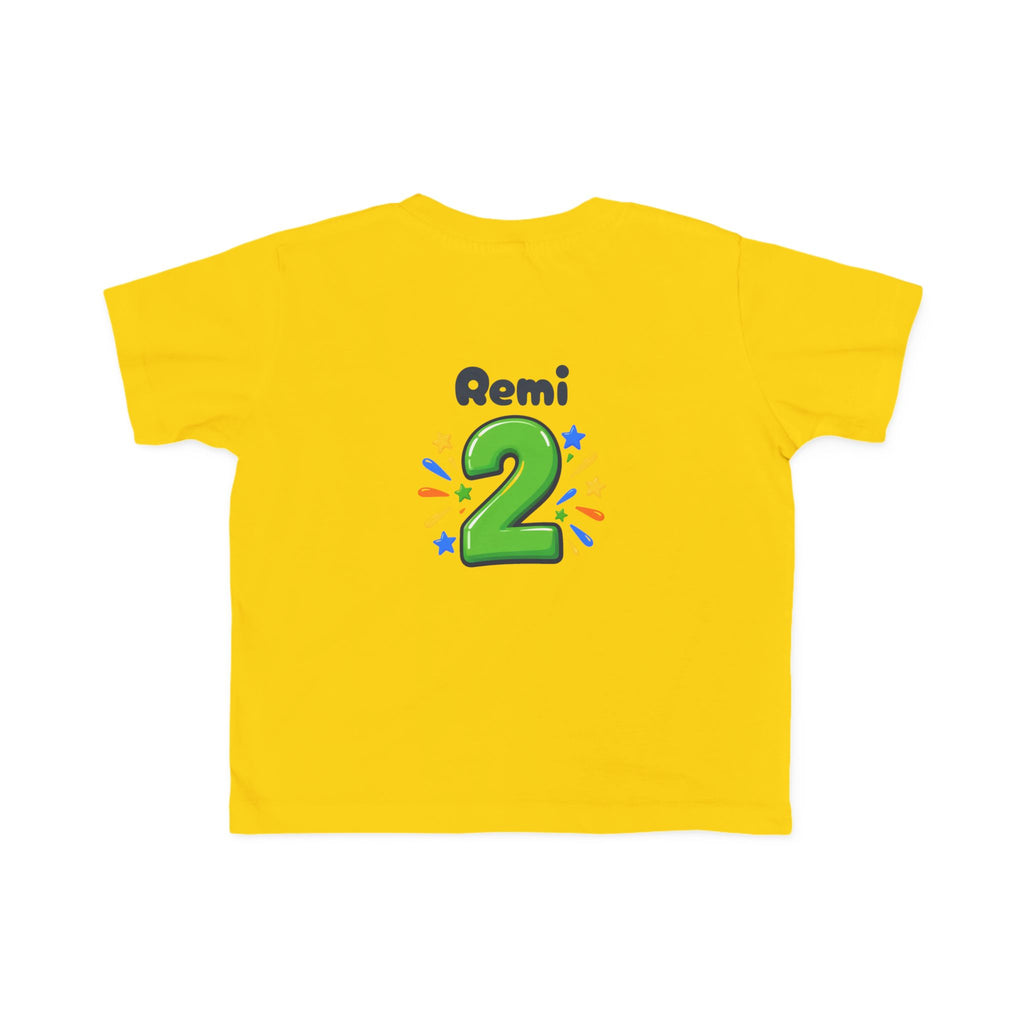 2nd Birthday Toddler Shirt – TWO LEGIT Dino Tee | Personalized