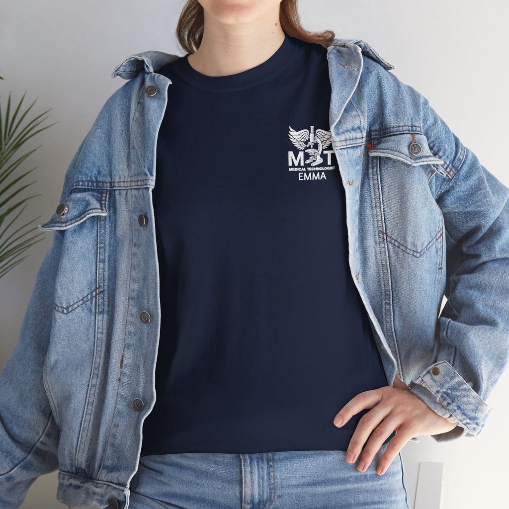 Medical Technologist Logo T‑Shirt — Personalized Name Graphic Tee