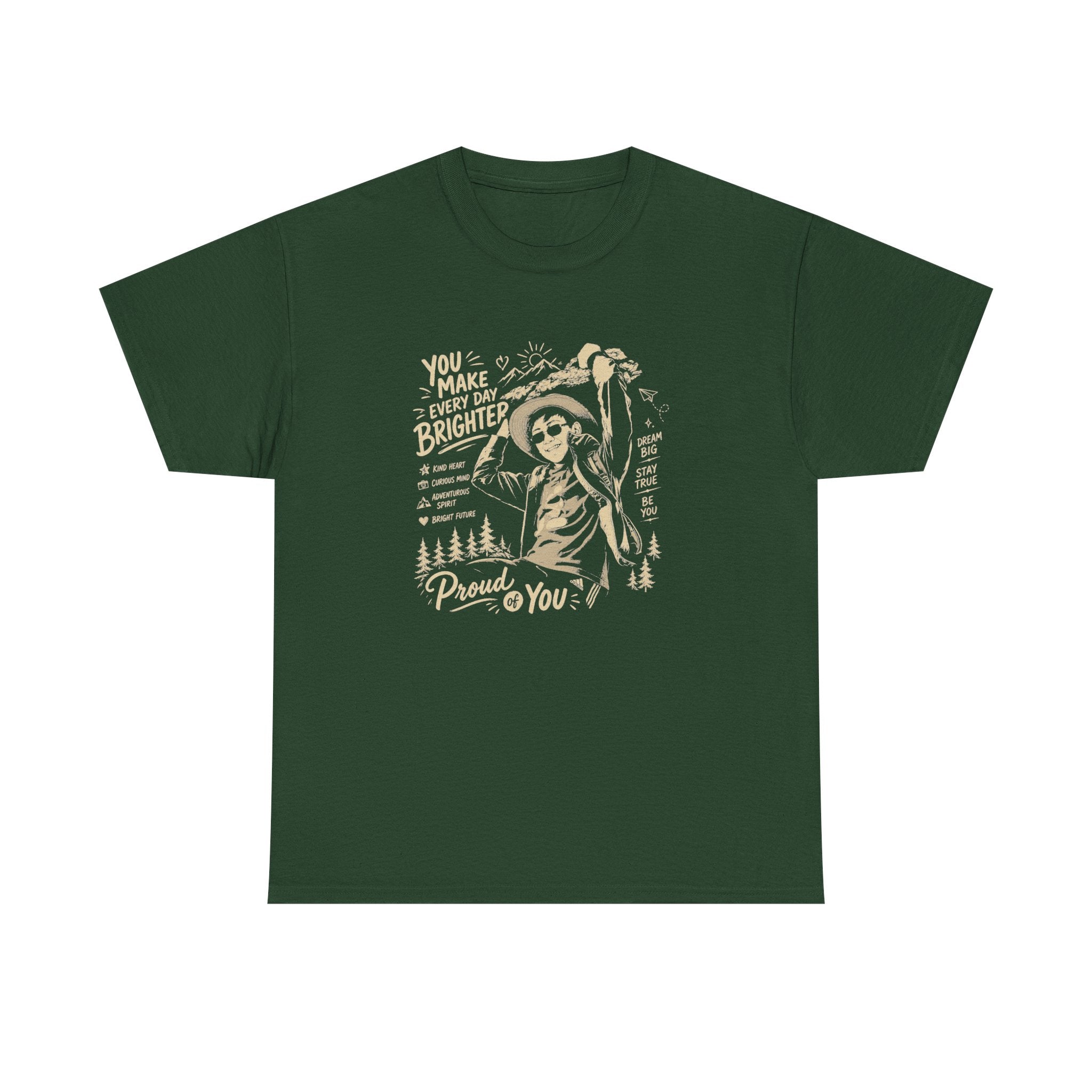 Vintage Cowboy Tee — "You Make Every Day Brighter / Proud of You" Inspirational Western T‑Shirt