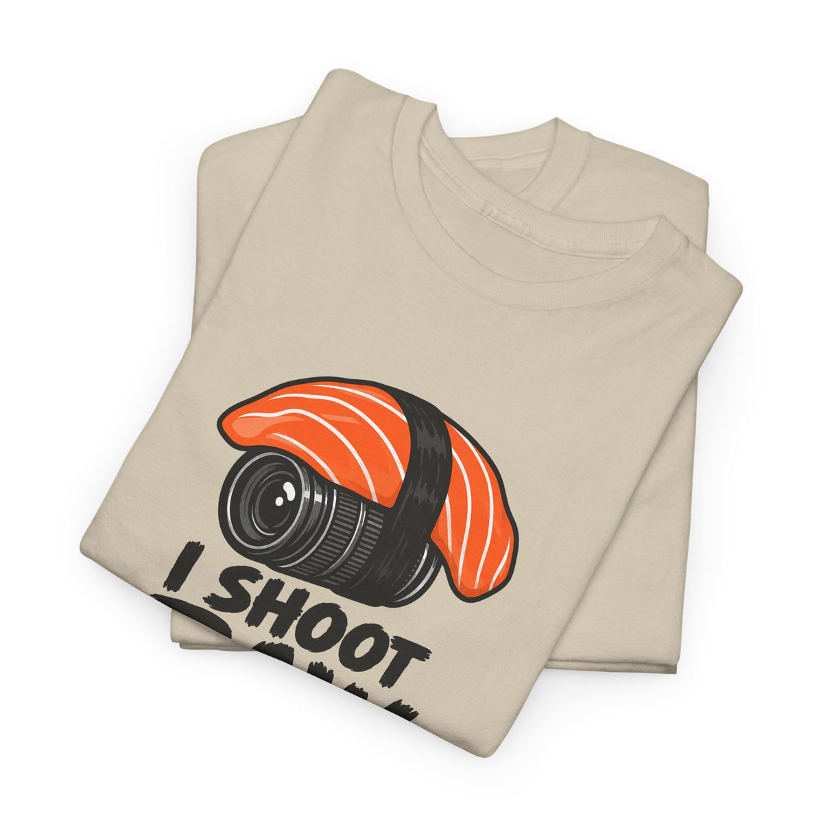 Funny Photographer T-Shirt - I Shoot Raw Sushi Camera Tee | Photography Gift