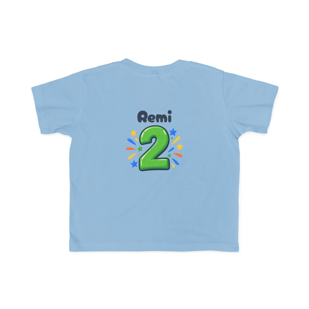 2nd Birthday Toddler Shirt – TWO LEGIT Dino Tee | Personalized