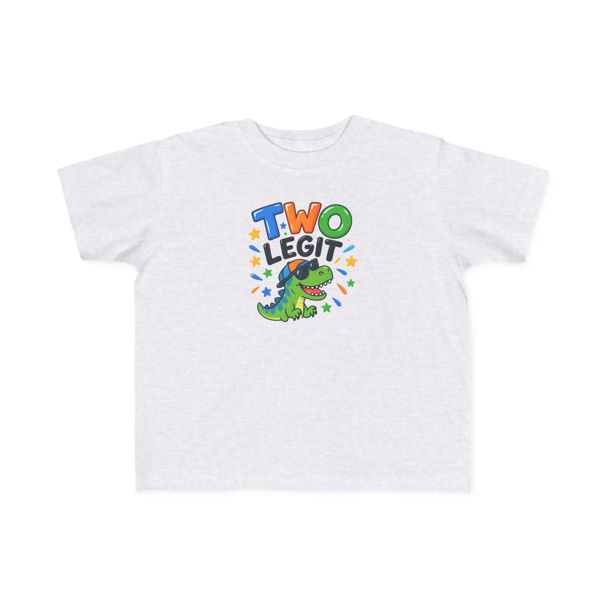 2nd Birthday Toddler Shirt – TWO LEGIT Dino Tee | Personalized